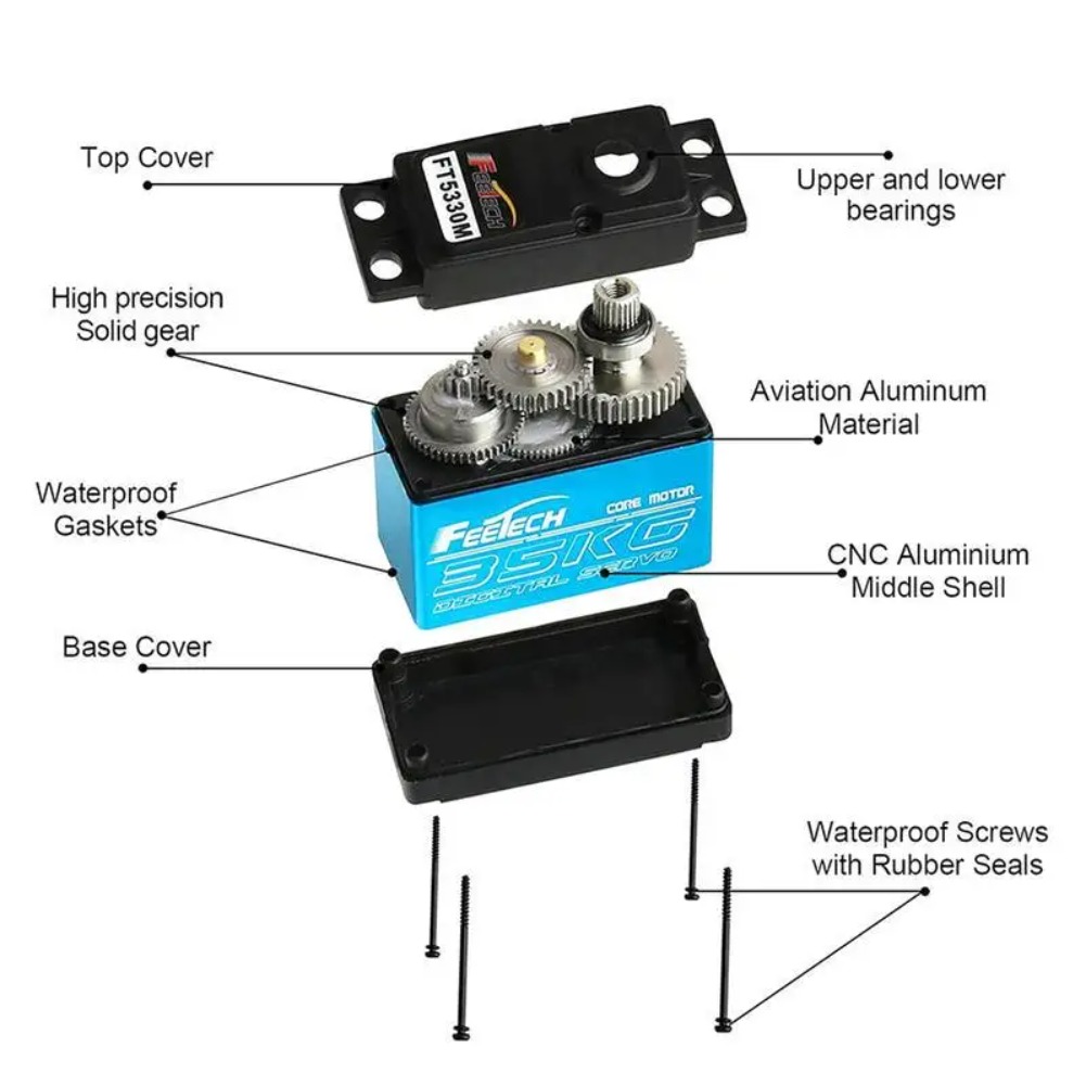 FEETECH FT5330M 35KG Servo Dig - Rc Hobby Shops ulasan dan harga