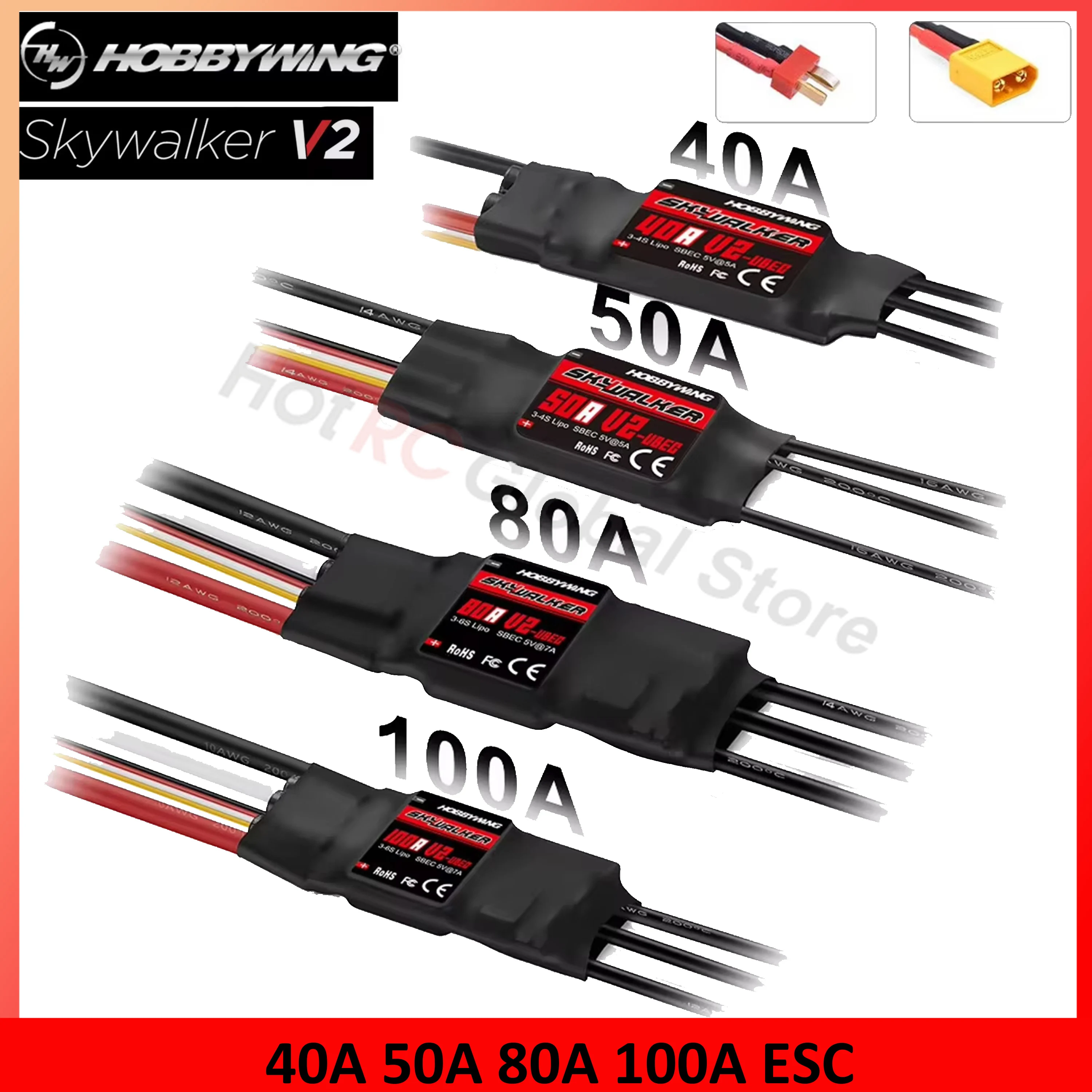 HOBBYWING Skywalker seri V2, k - Rc Plane Hobby Zone ulasan dan harga