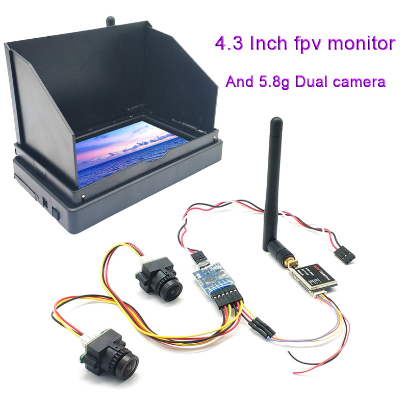 5.8G 48CH 4.3 Inci Monitor FPV - Rc Plane Hobby Zone ulasan dan harga